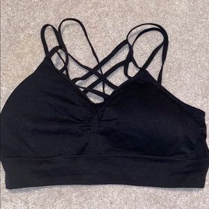 Black Strappy Bra